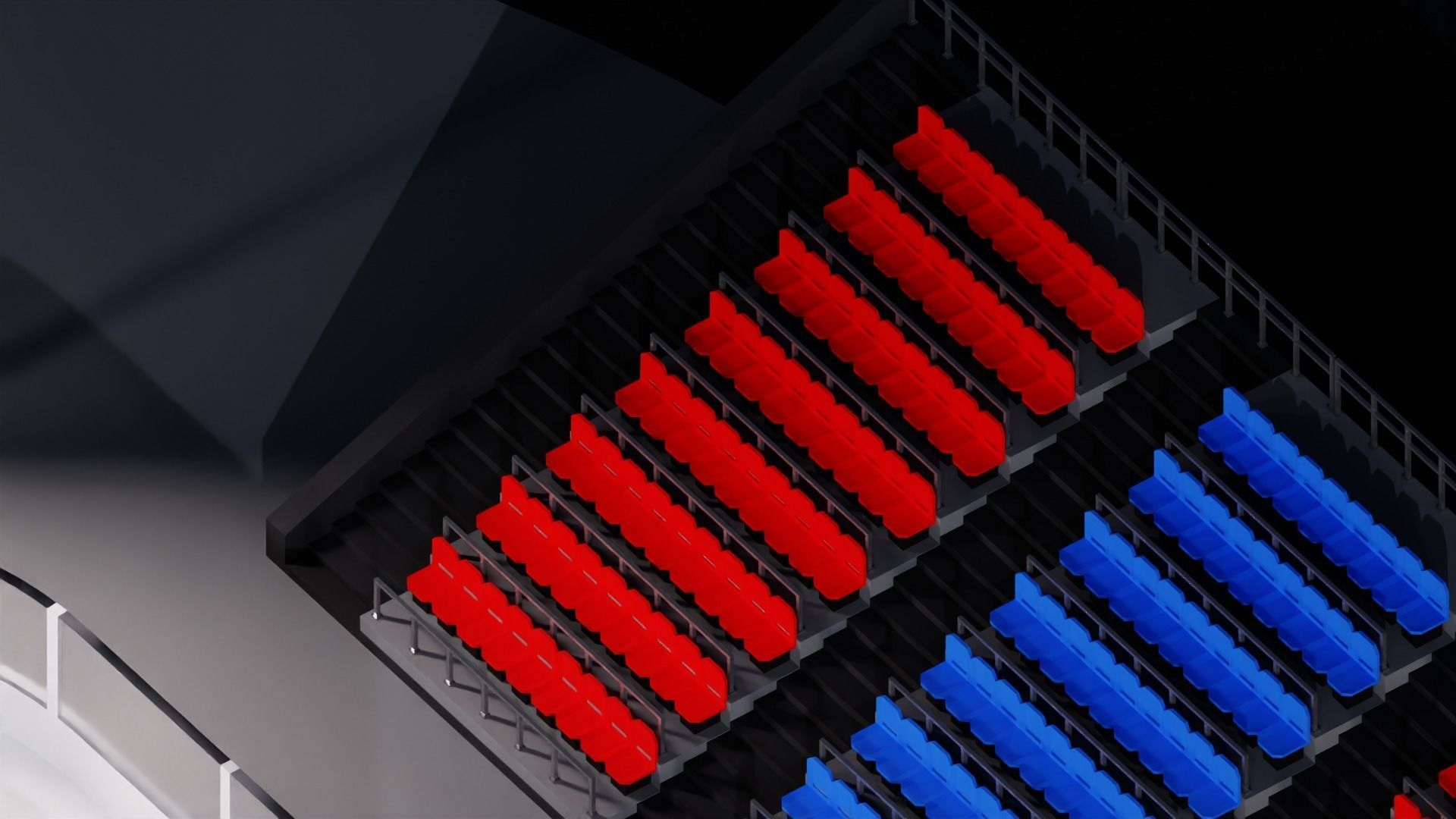 Hockey Arena Low-poly 3D model_11