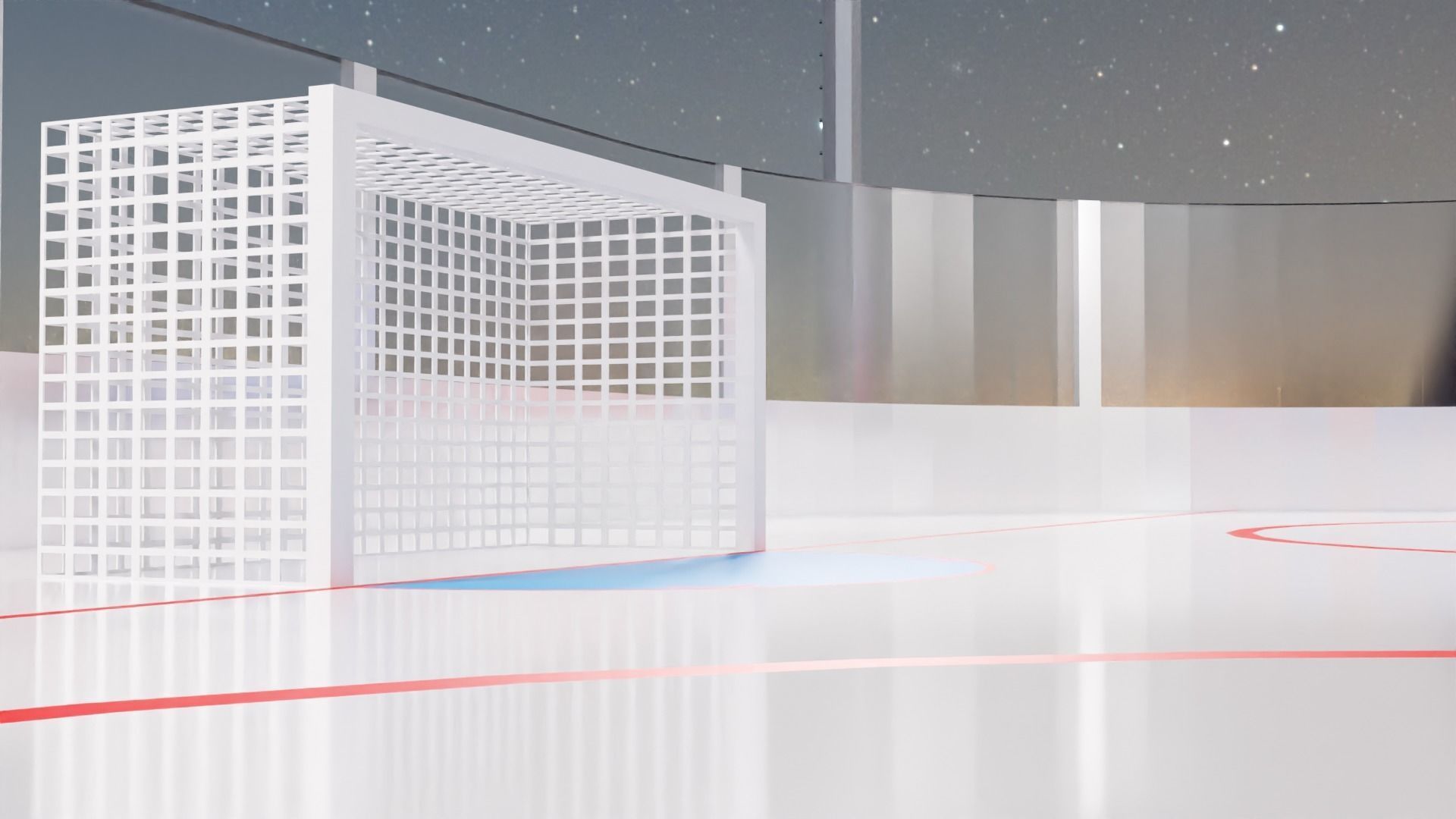 Hockey Arena Low-poly 3D model_31