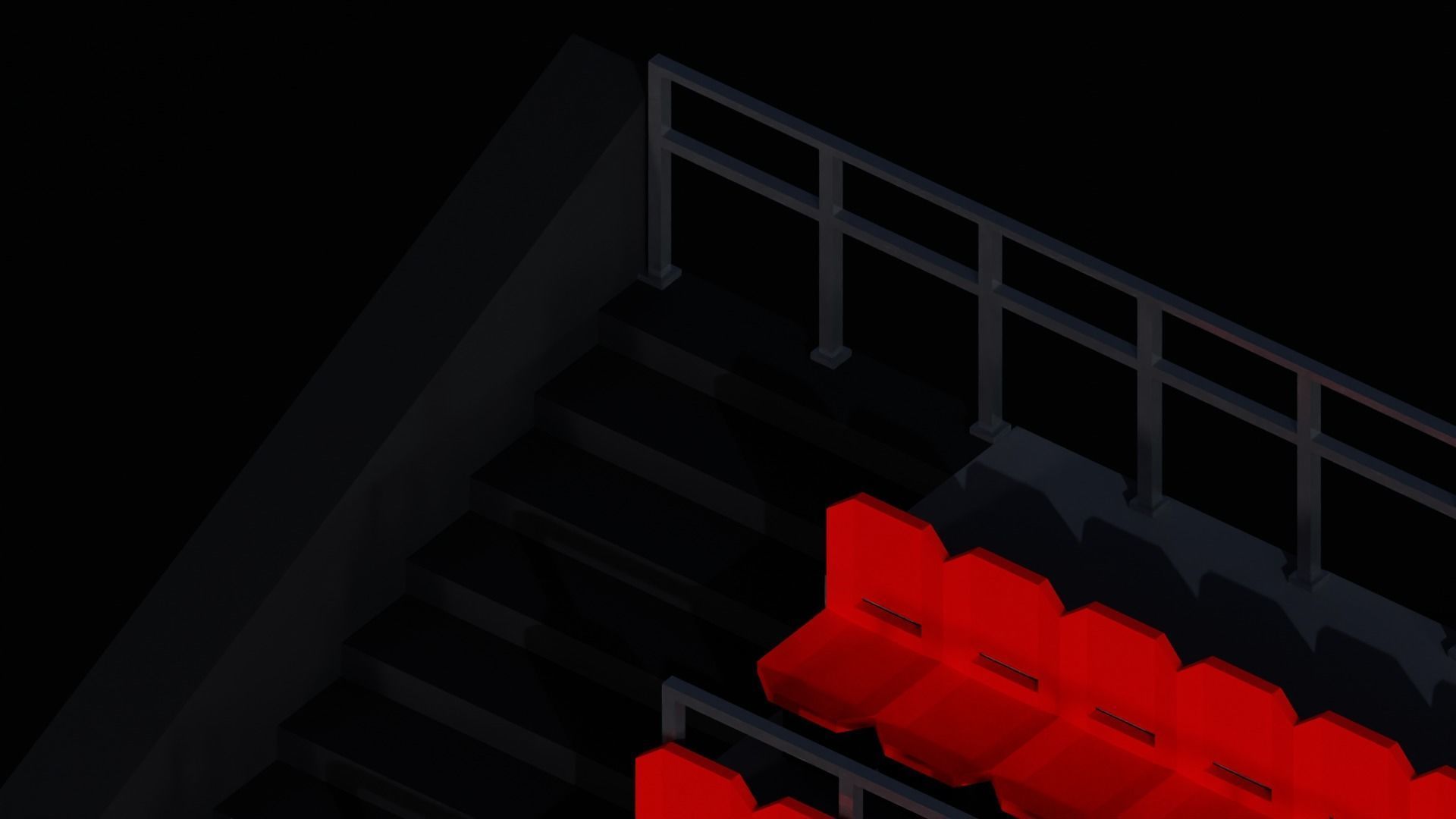 Hockey Arena Low-poly 3D model_14