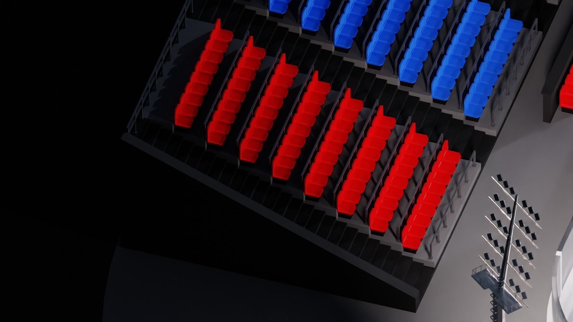 Hockey Arena Low-poly 3D model_12