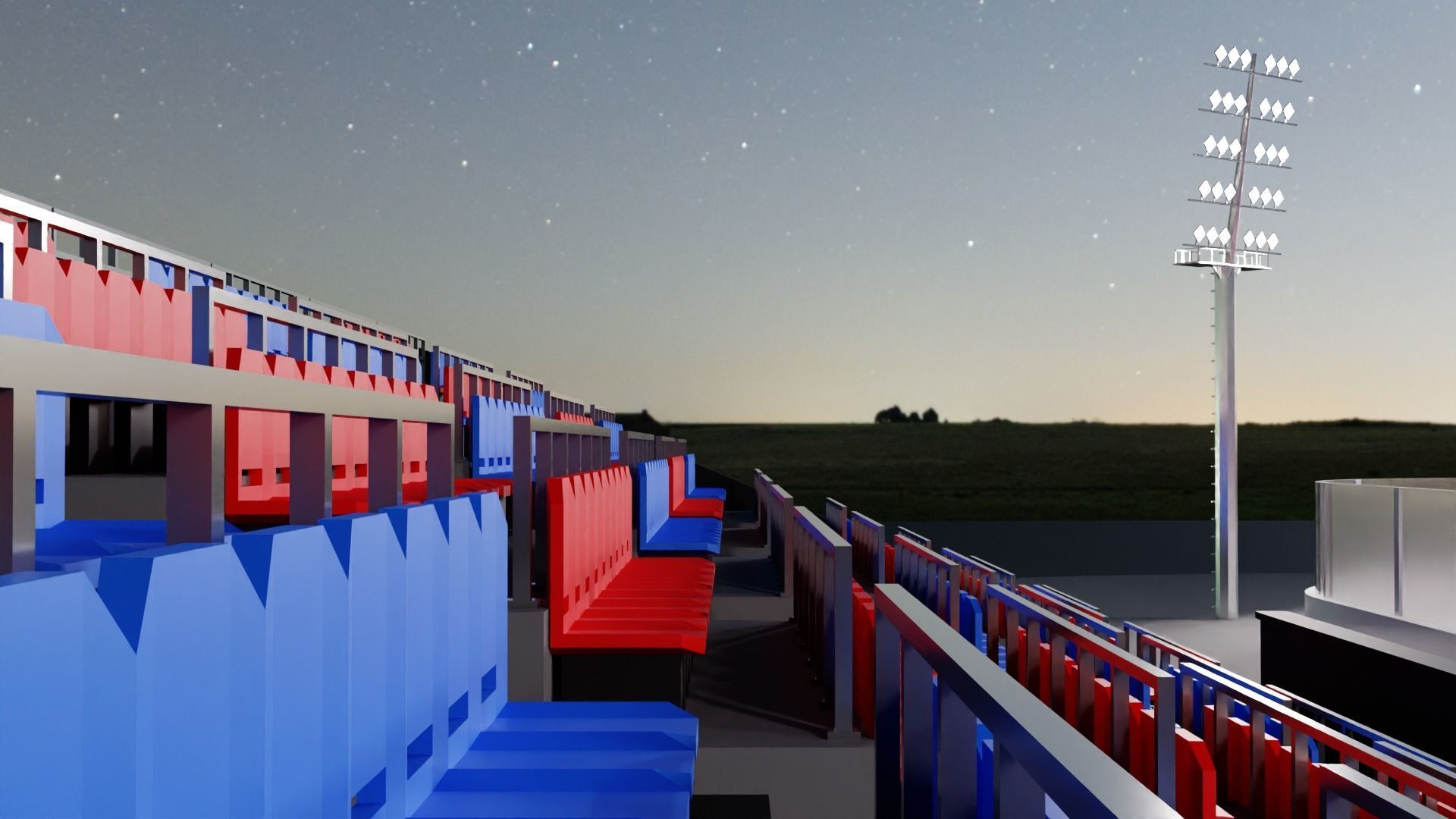 Hockey Arena Low-poly 3D model_36