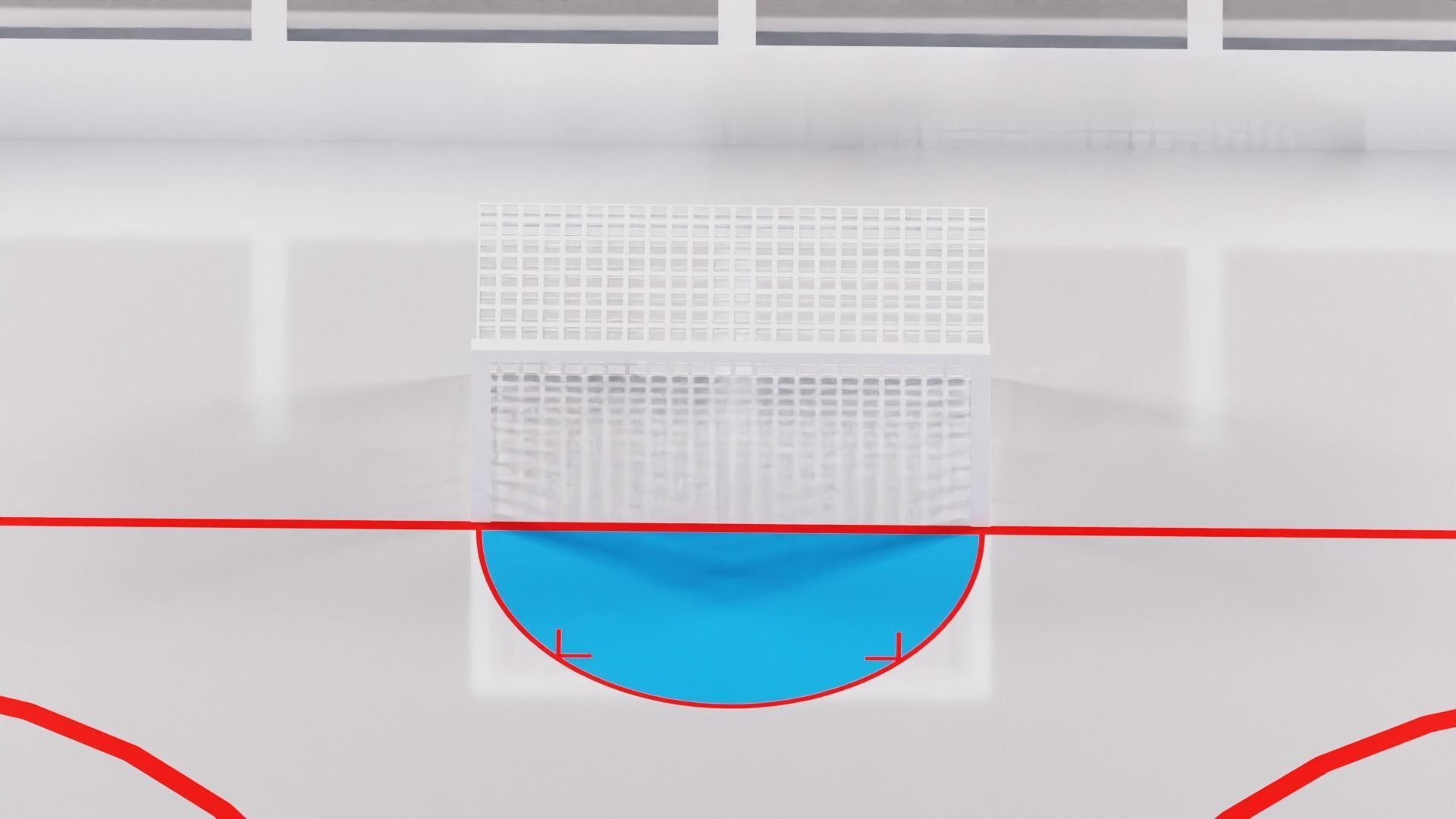 Hockey Arena Low-poly 3D model_7