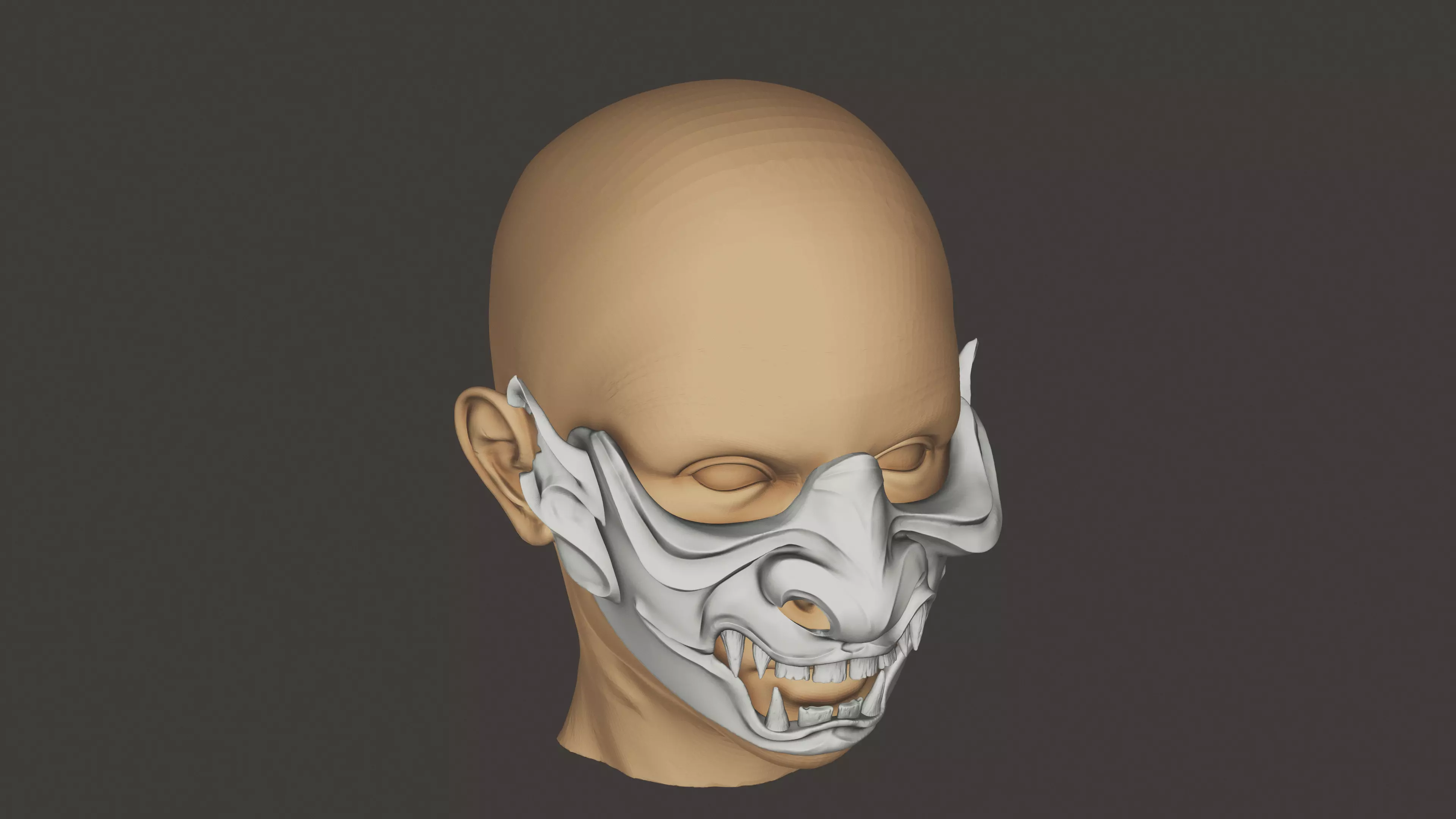 Oni Mask 3D print model
