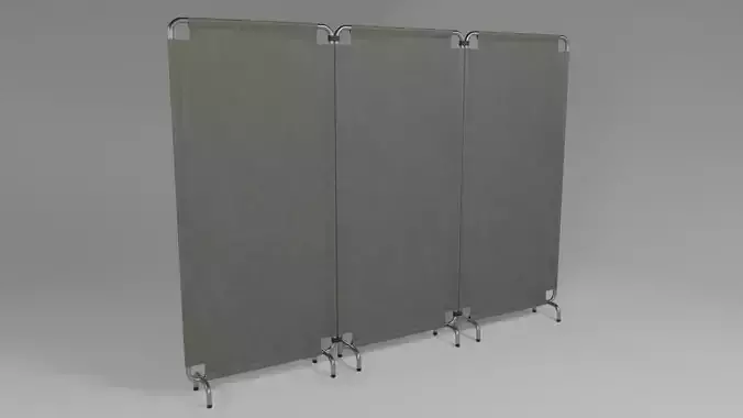 Folding Screen - Low Poly Low-poly 3D model