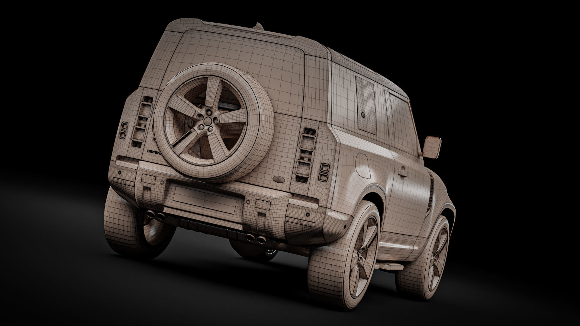 Land Rover Defender 90 2021 3D model_32