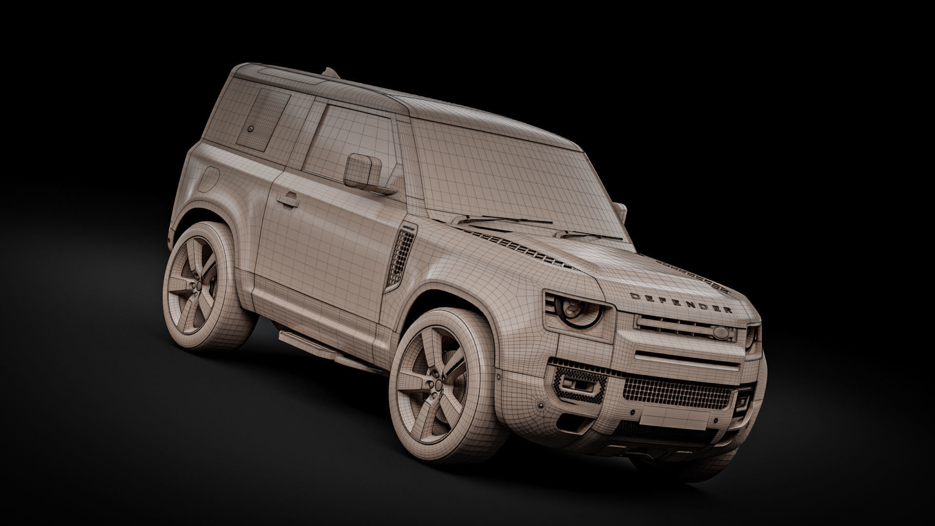 Land Rover Defender 90 2021 3D model_24