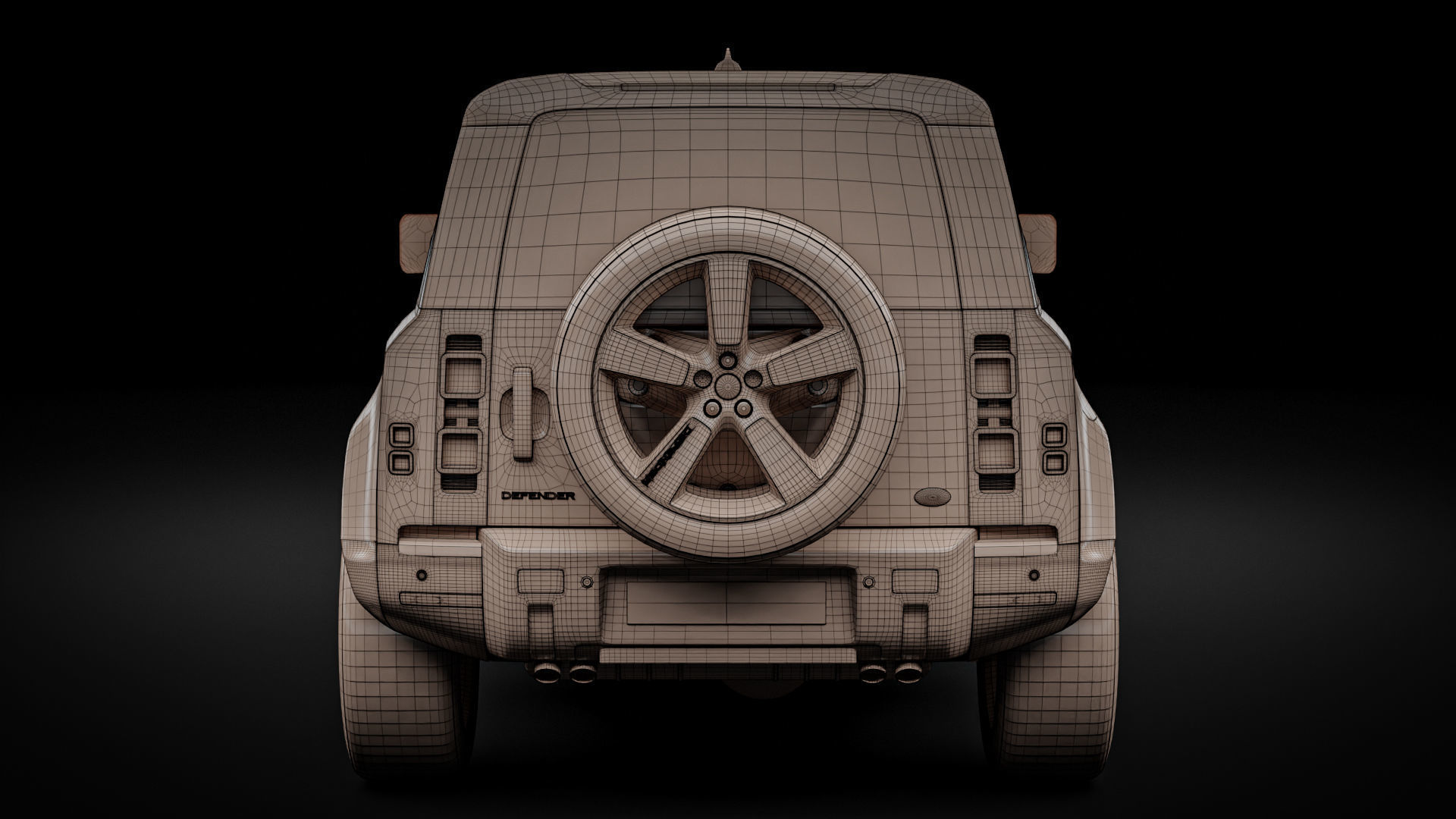 Land Rover Defender 90 2021 3D model_34