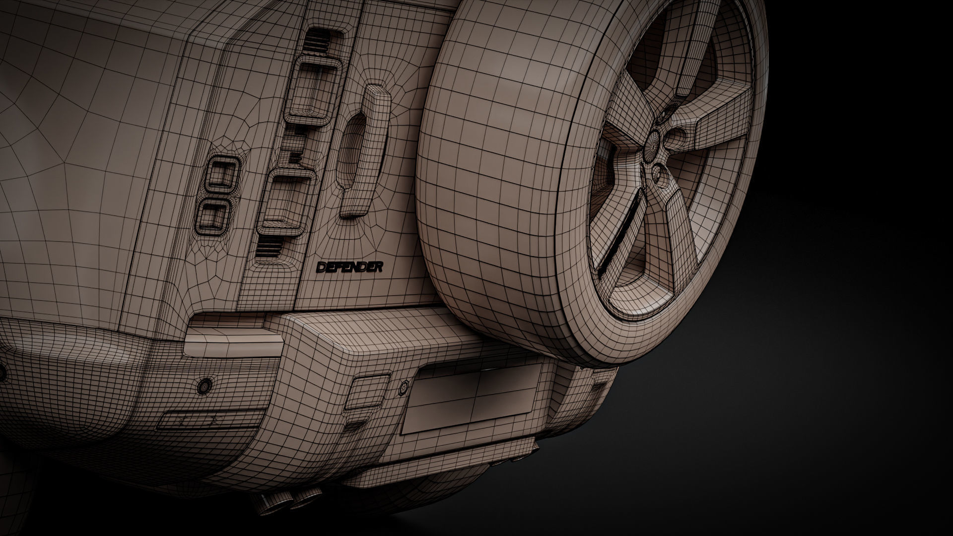 Land Rover Defender 90 2021 3D model_29