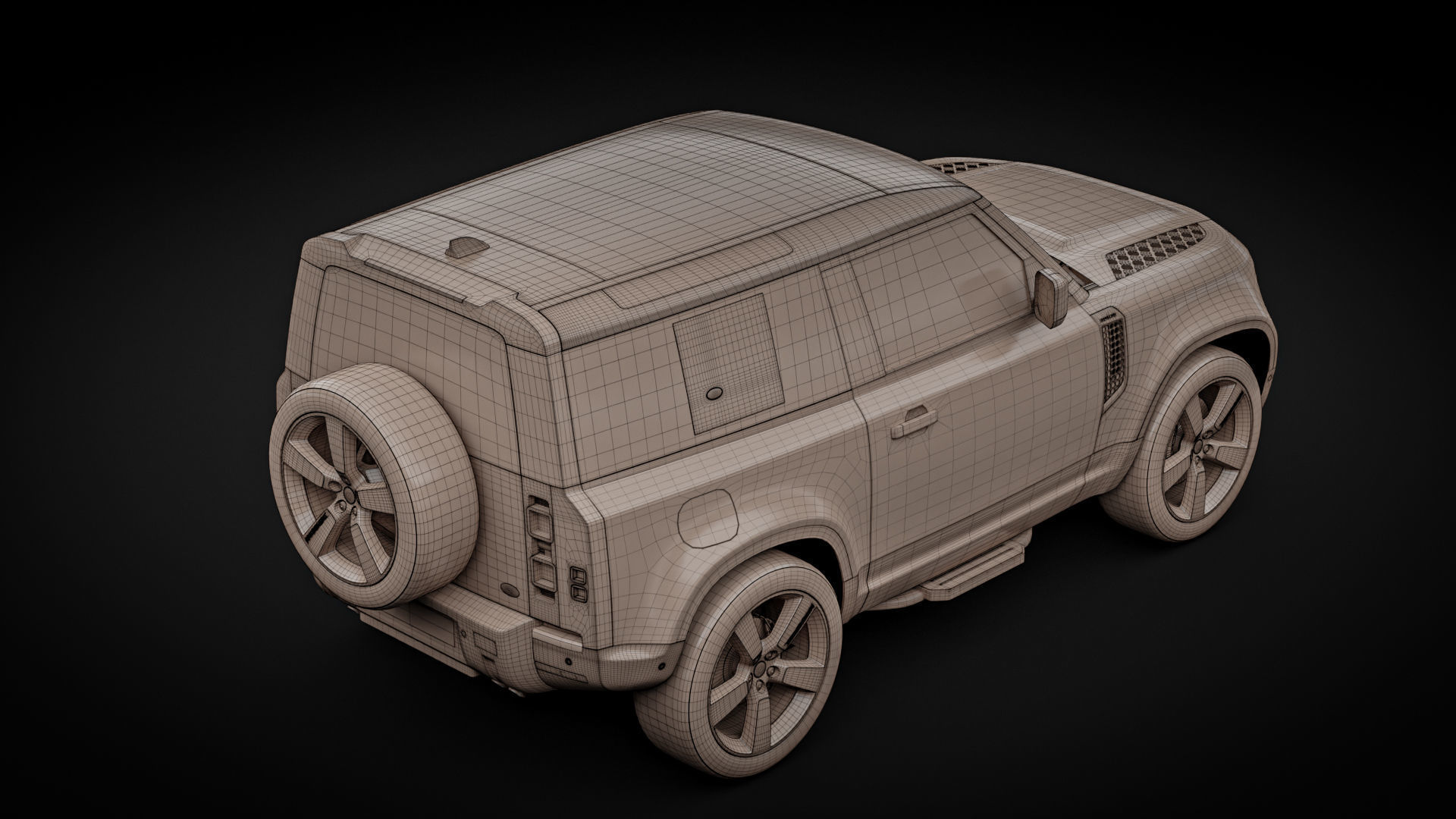 Land Rover Defender 90 2021 3D model_35