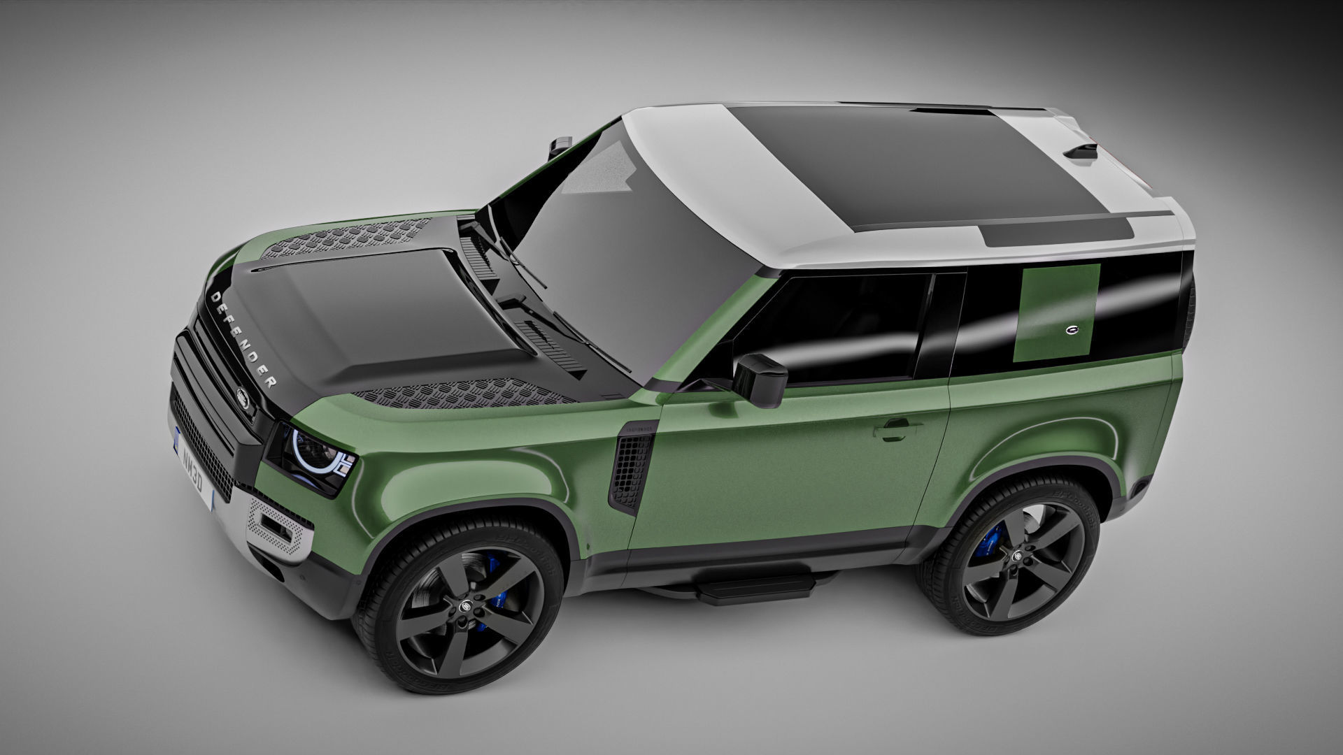 Land Rover Defender 90 2021 3D model_7