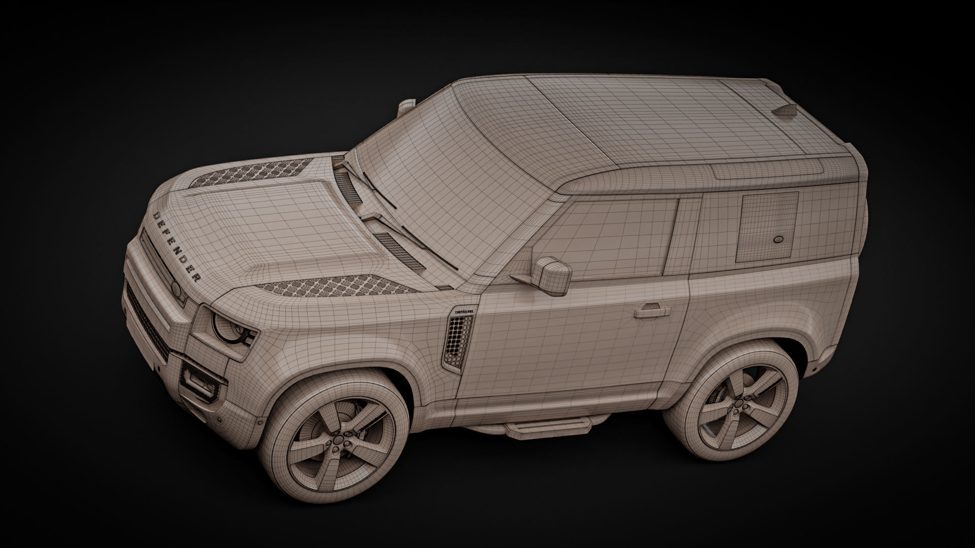 Land Rover Defender 90 2021 3D model_31