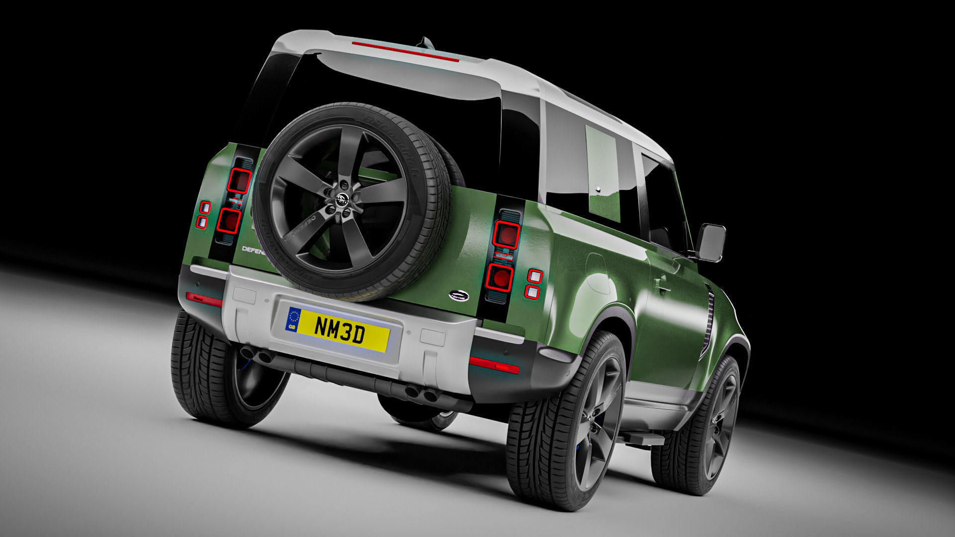 Land Rover Defender 90 2021 3D model_8
