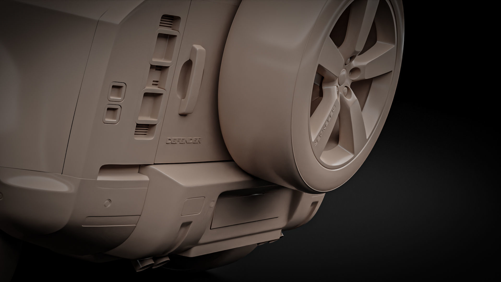 Land Rover Defender 90 2021 3D model_17