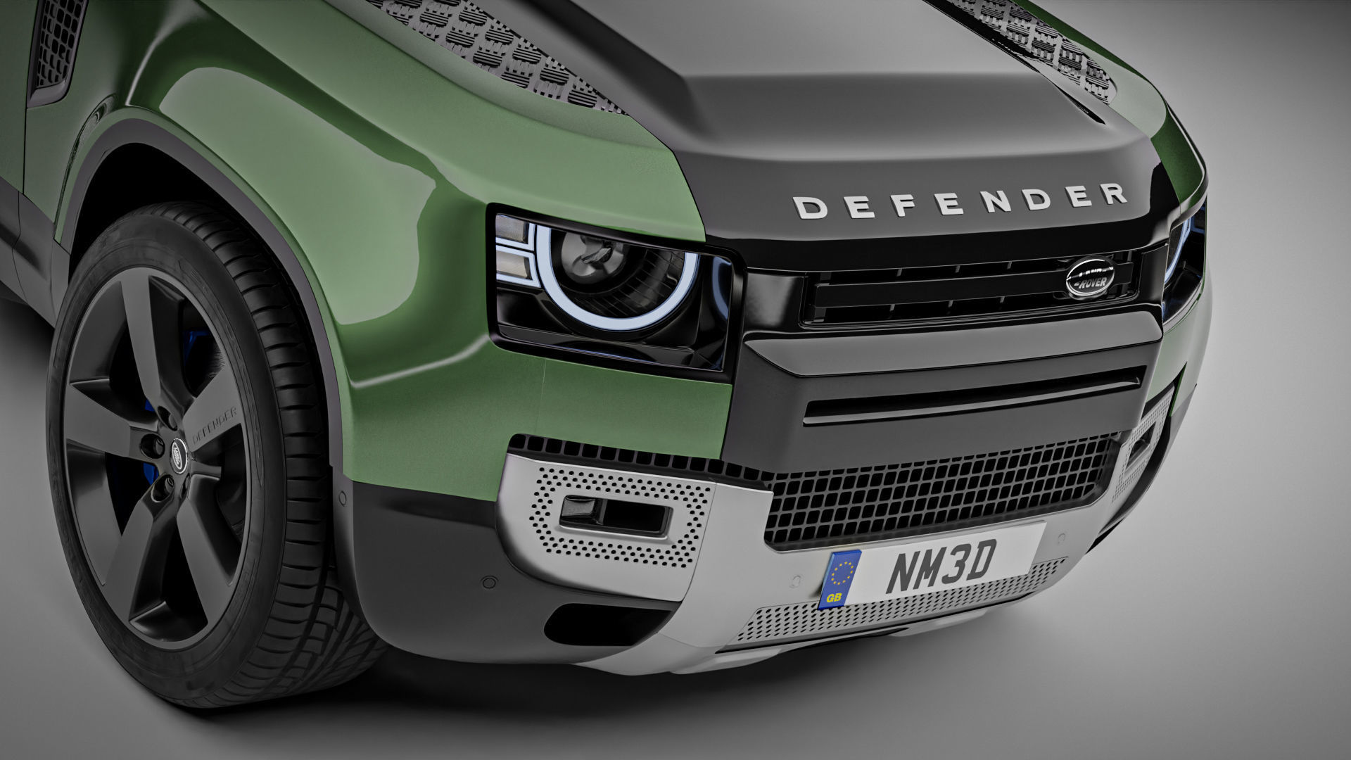 Land Rover Defender 90 2021 3D model_1
