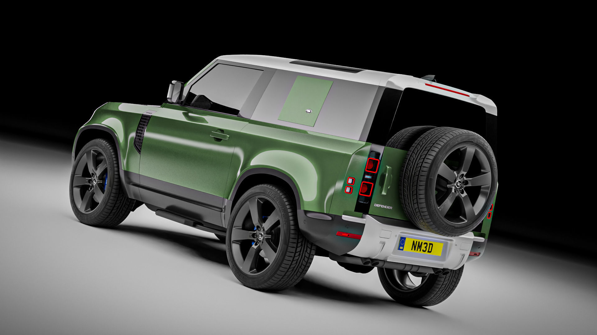 Land Rover Defender 90 2021 3D model_6
