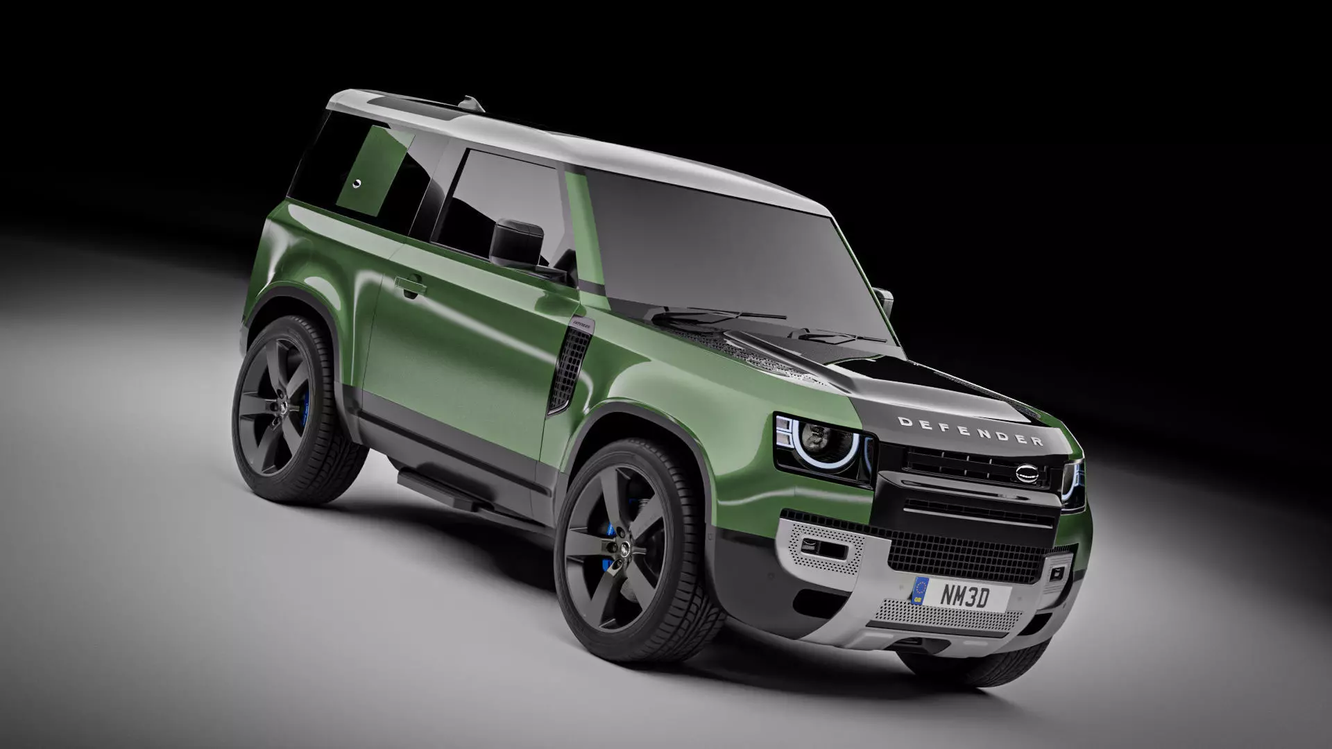 Land Rover Defender 90 2021 3D model_0