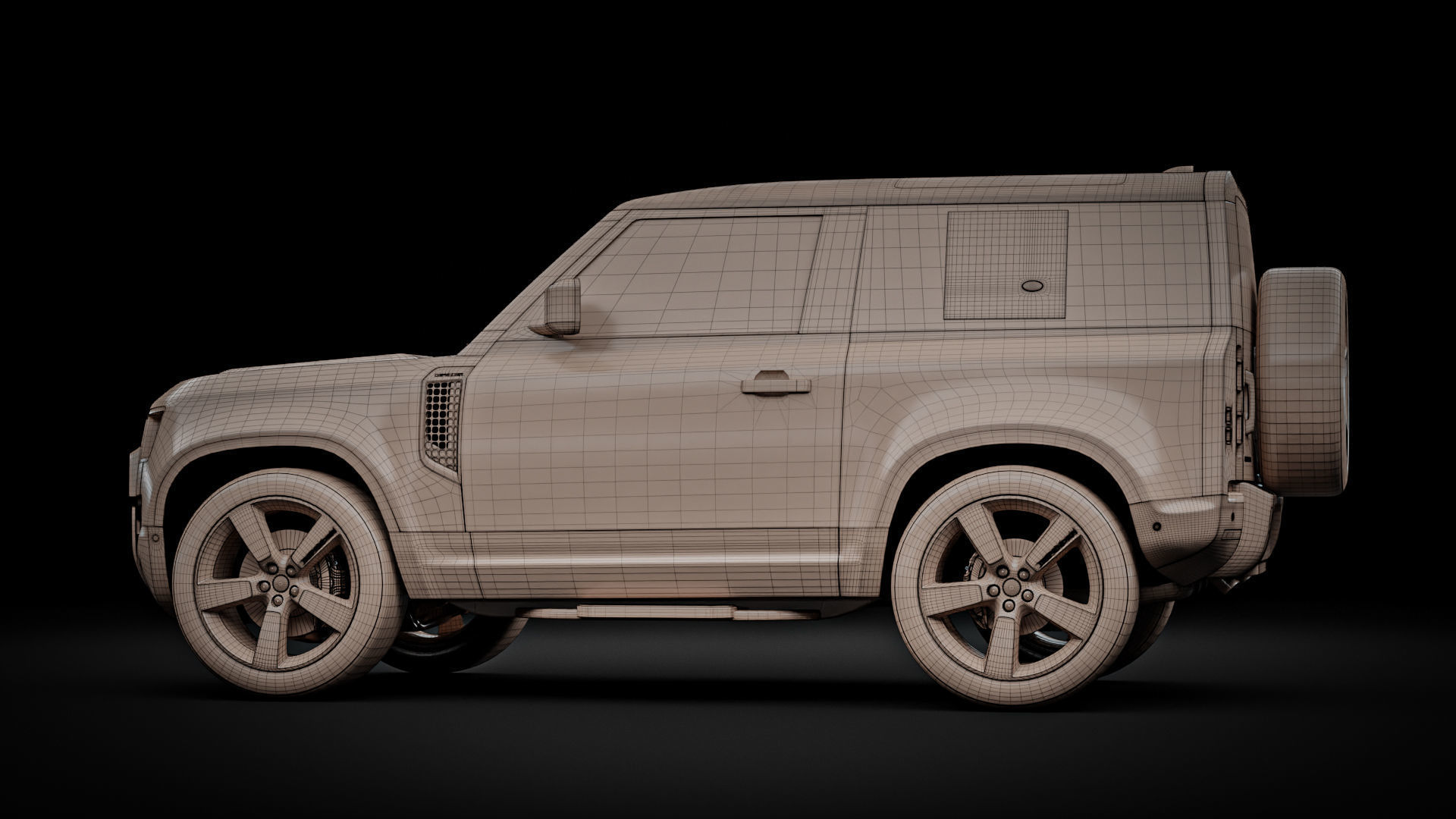 Land Rover Defender 90 2021 3D model_28