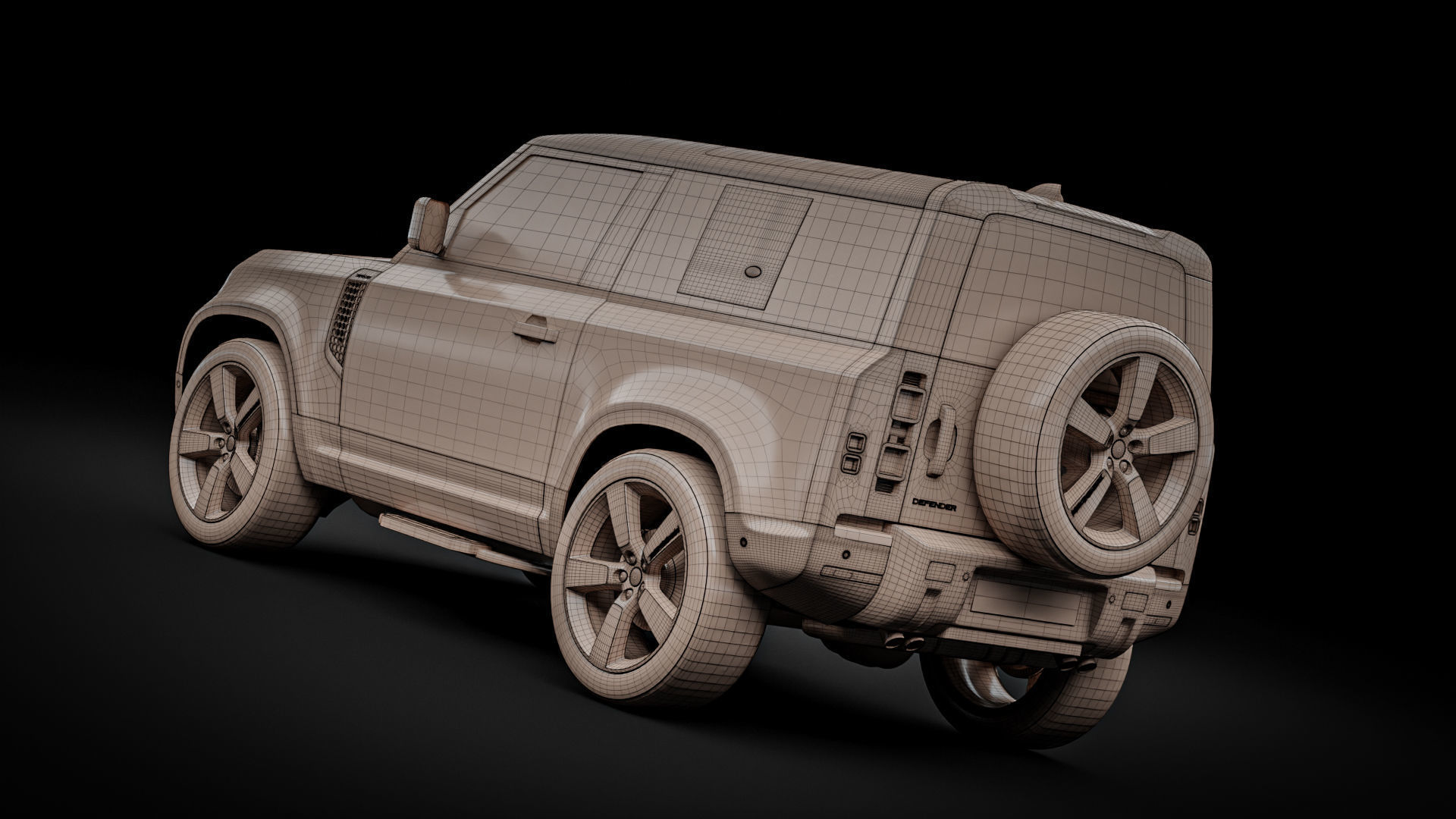 Land Rover Defender 90 2021 3D model_30