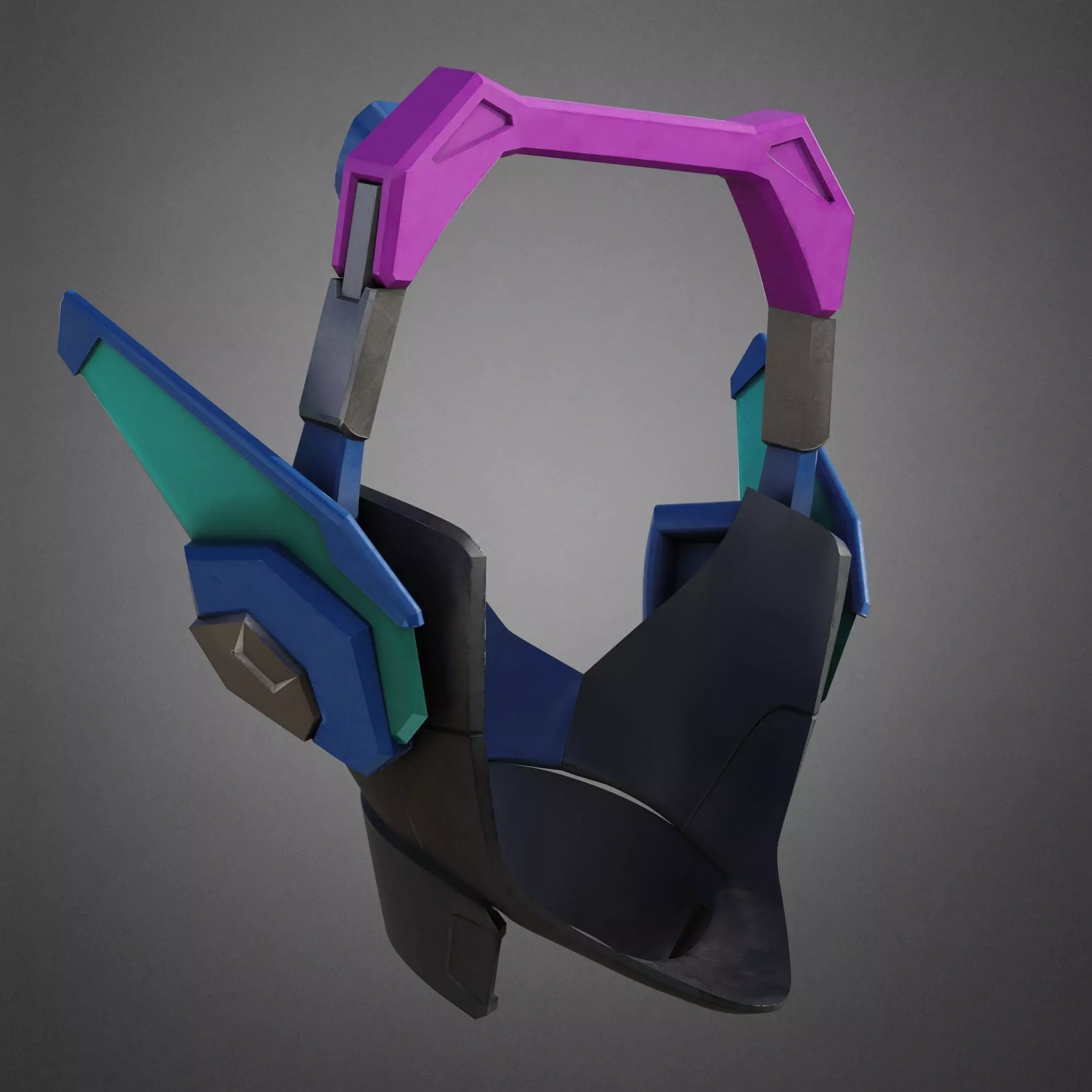 Overwatch 2 D va HeadSet for Cosplay  3D print model_10