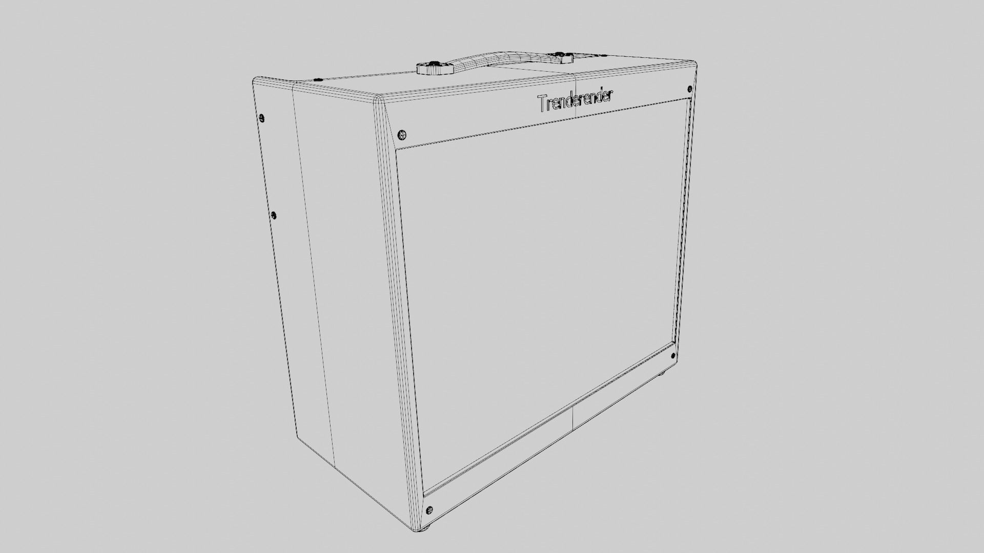 Modern Guitar Amp Bluetooth Wireless 3D model_14