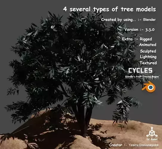 Tree 4 types of