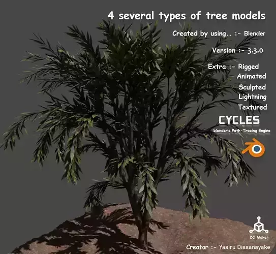 Tree 3 types of