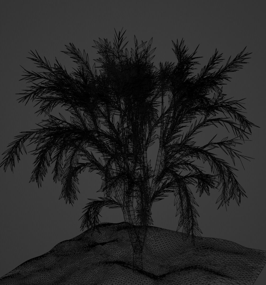 Tree 3 types of Free low-poly 3D model_2