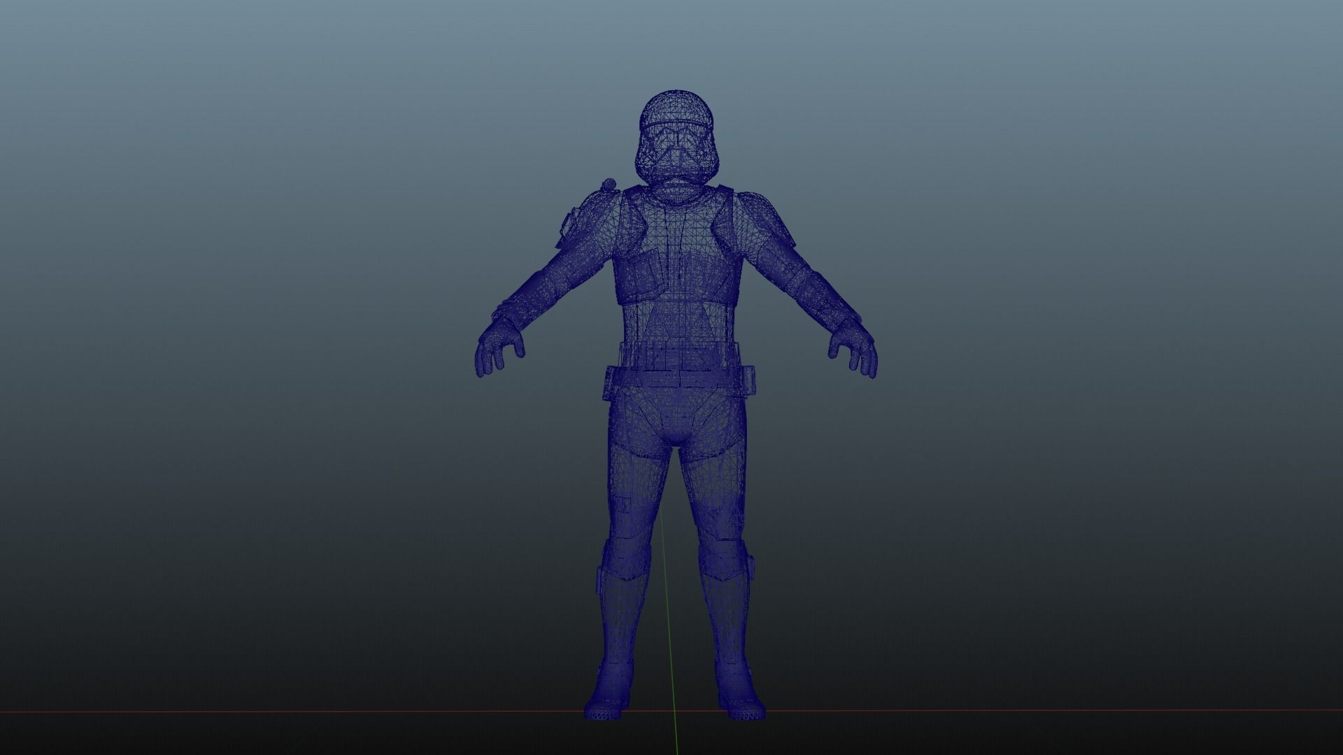 Sith Trooper Rigged And High Quality Blaster 3D model_12
