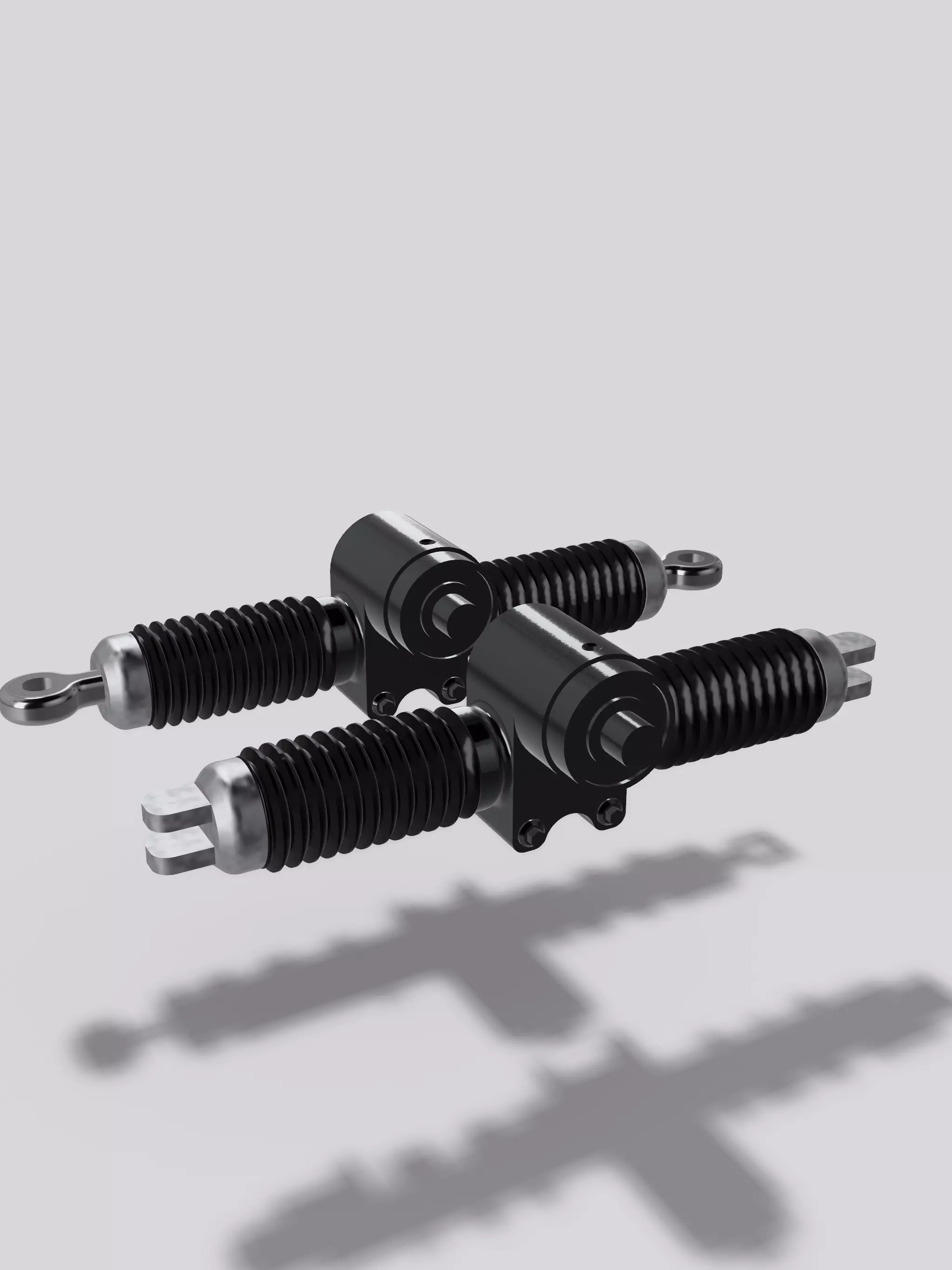 TOP FUEL Detailed Rack N Pinion center steering rack with arm 3D print model_0