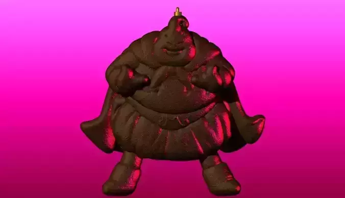 CHOCOLATE MAJIN BUU MERRY CHRISTMAS 3D print model