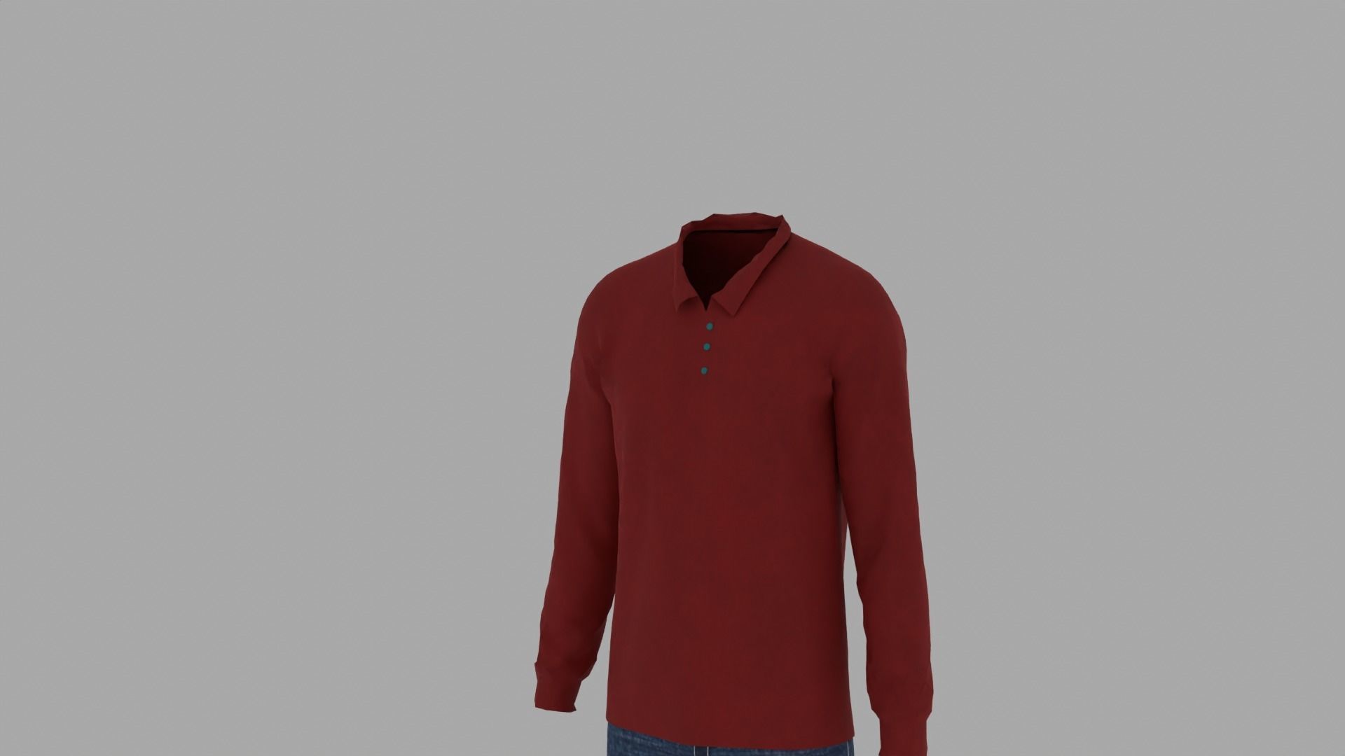 Shirt and Pants Low-poly 3D model_1