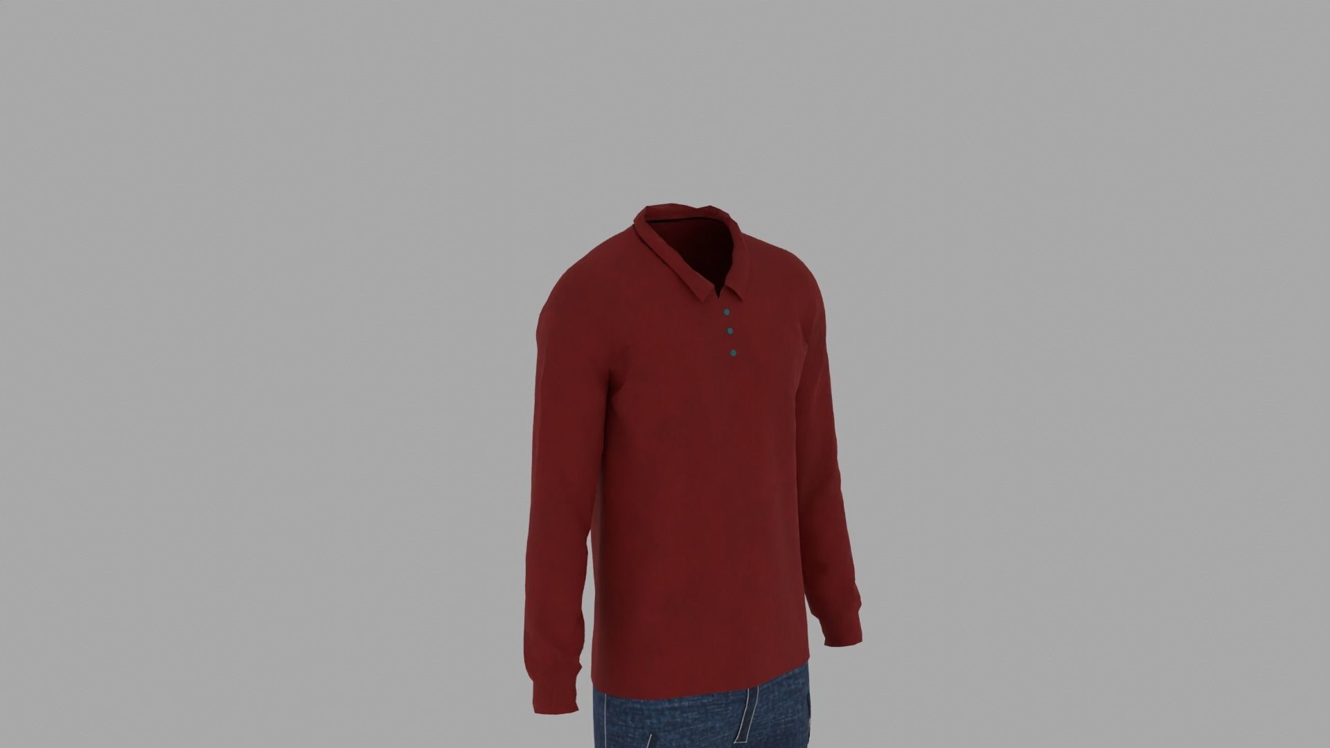 Shirt and Pants Low-poly 3D model_6