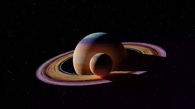 Stylized Planet system 4K