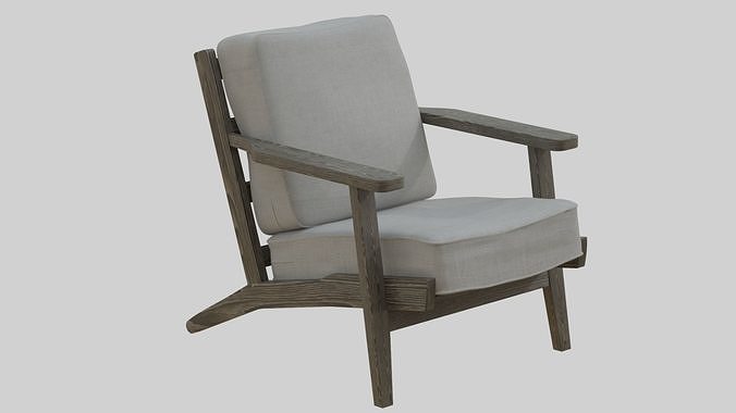 3D Altynay Wide Armchair 3D model 3