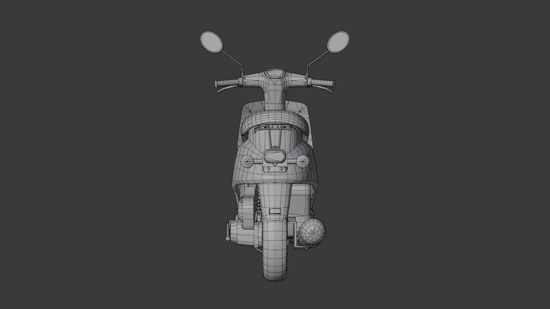 City Moto Scooter  Low-poly 3D model_18