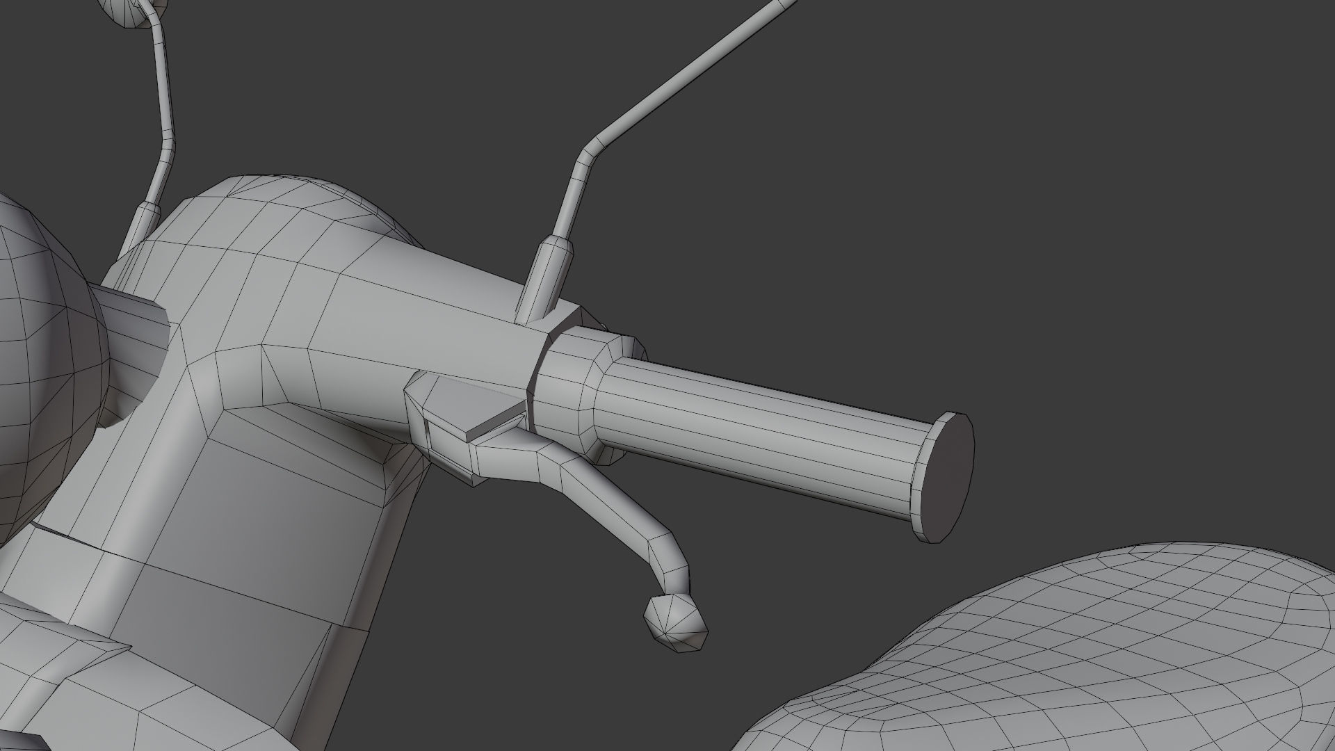 City Moto Scooter  Low-poly 3D model_25