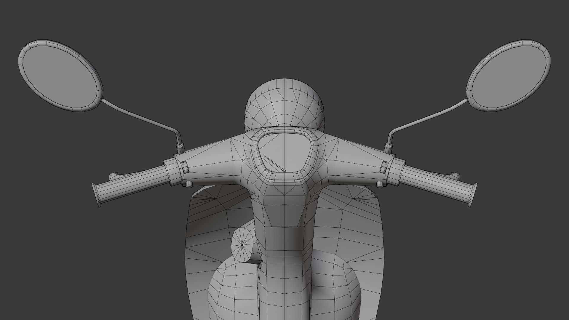 City Moto Scooter  Low-poly 3D model_24