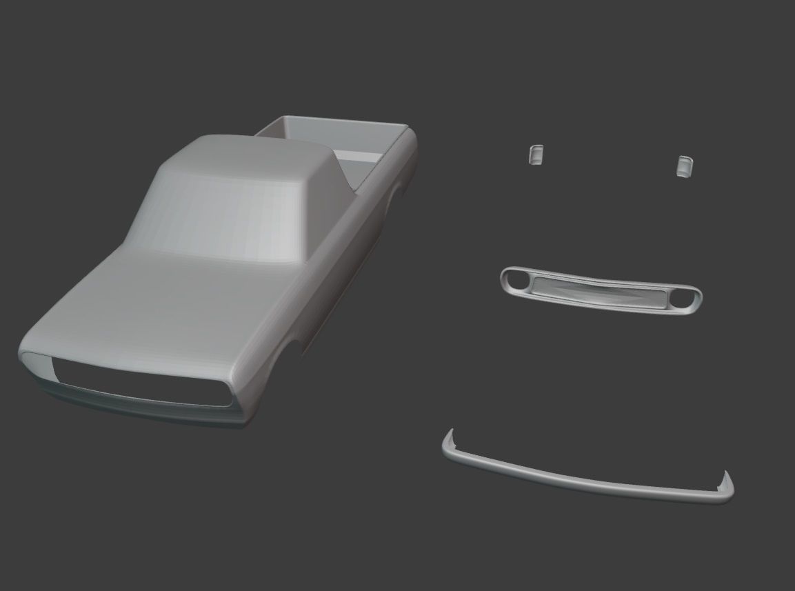 Datsun 1200 Sunny Truck 3D print model_2