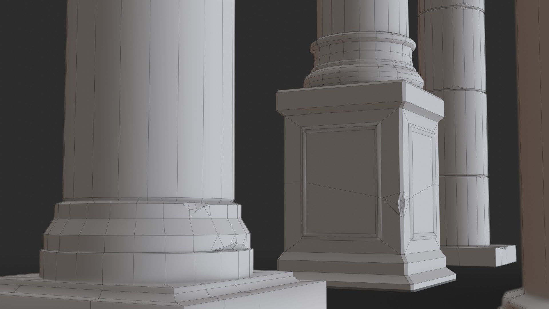 Columns Modular 02 Low-poly 3D model_18