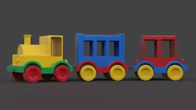 Toy Train 3D model