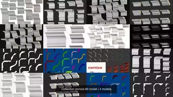 Collection cornice 80 model 
