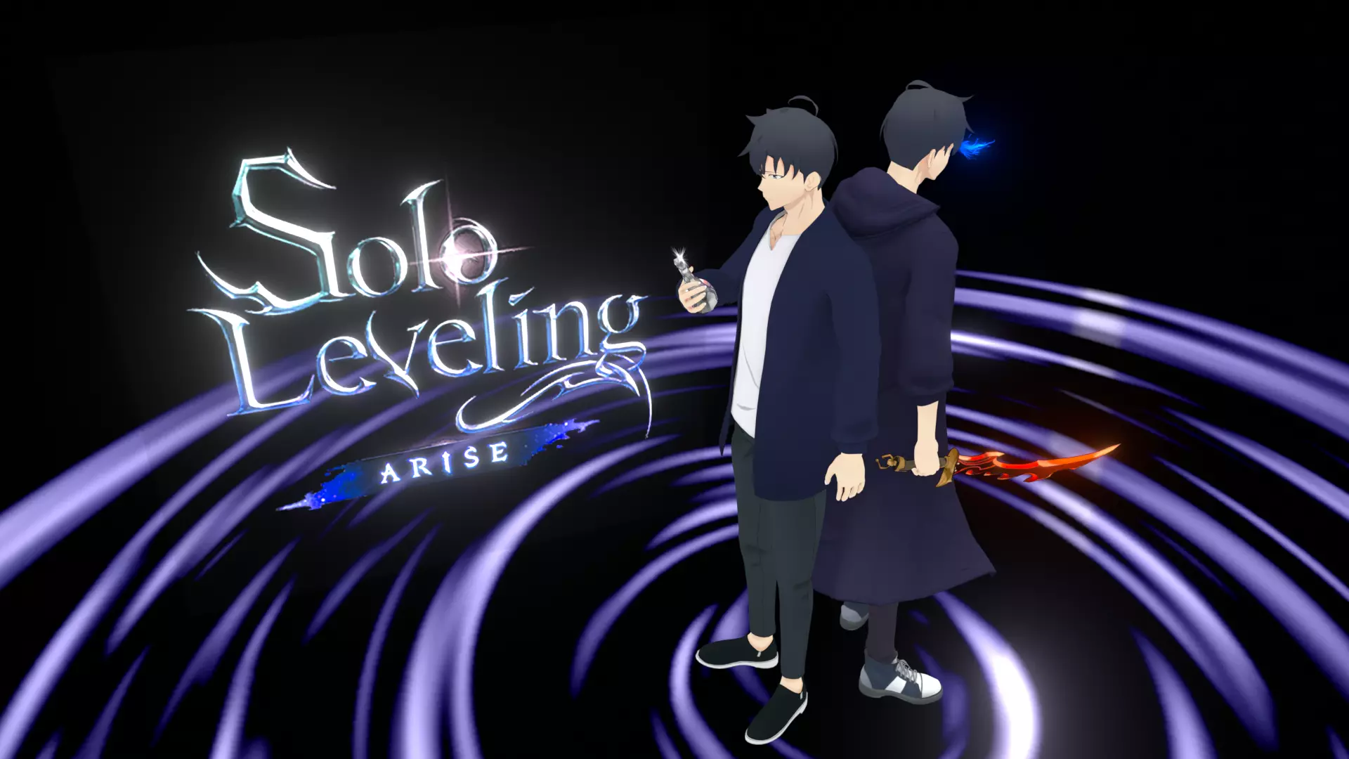 Sung JinWoo 3D VRM Unity Unreal Low-poly 3D model_0