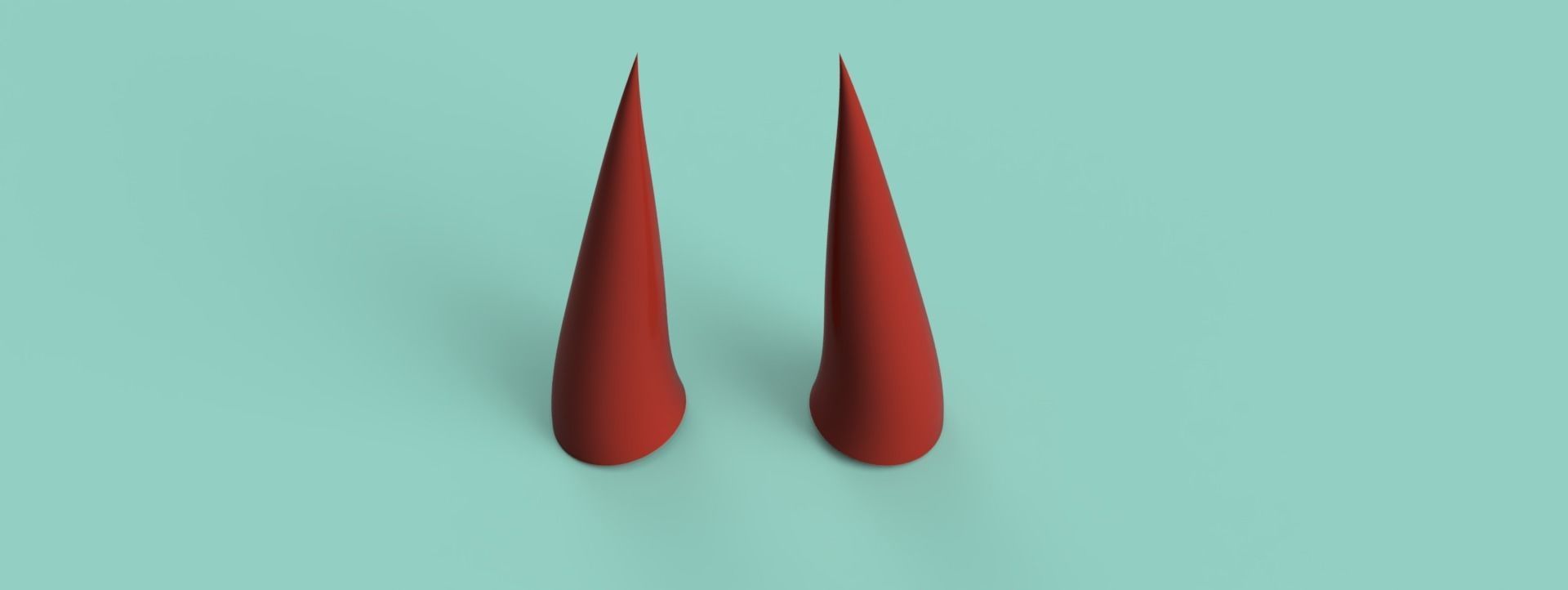 Power horns 3D print model_6