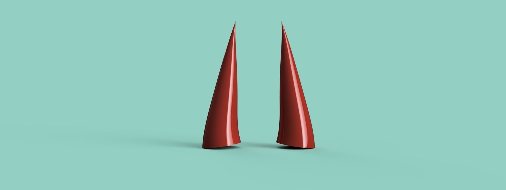 Power horns 3D print model_2