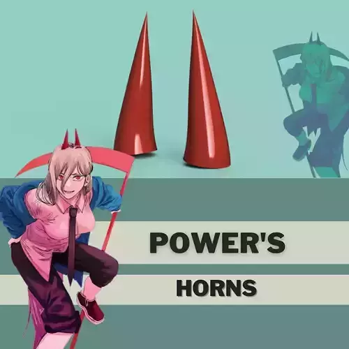 Power horns 3D print model