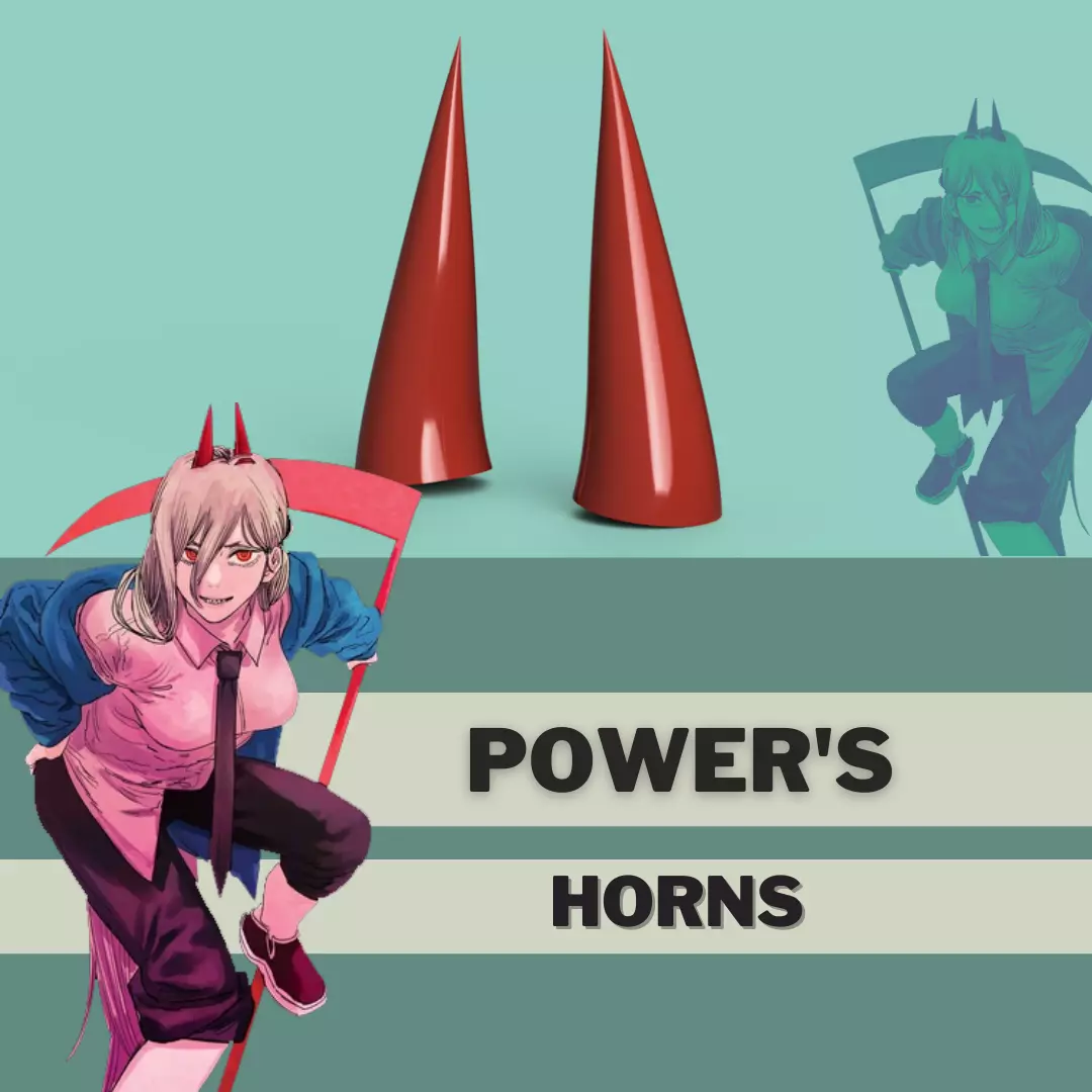 Power horns 3D print model_0