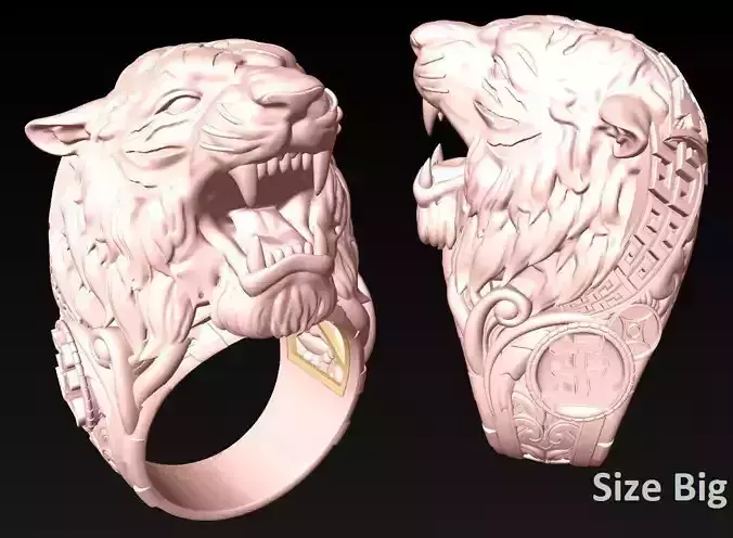 Tiger Rings - Mens rings - N952