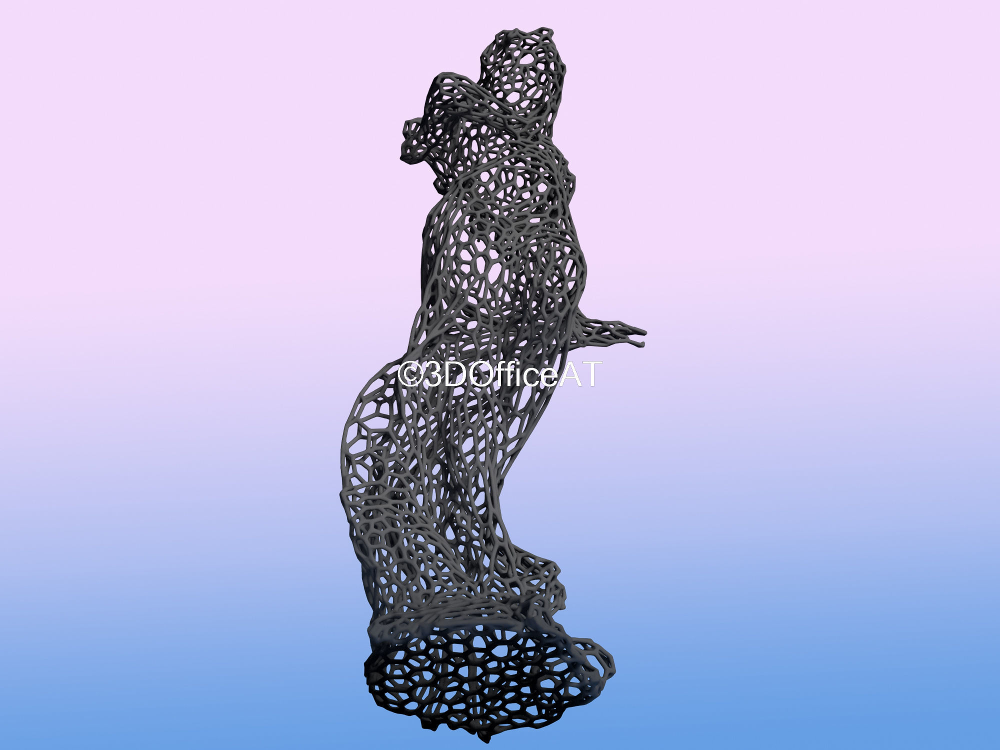 Virgo - zodiac sign - wire style  3D print model_3