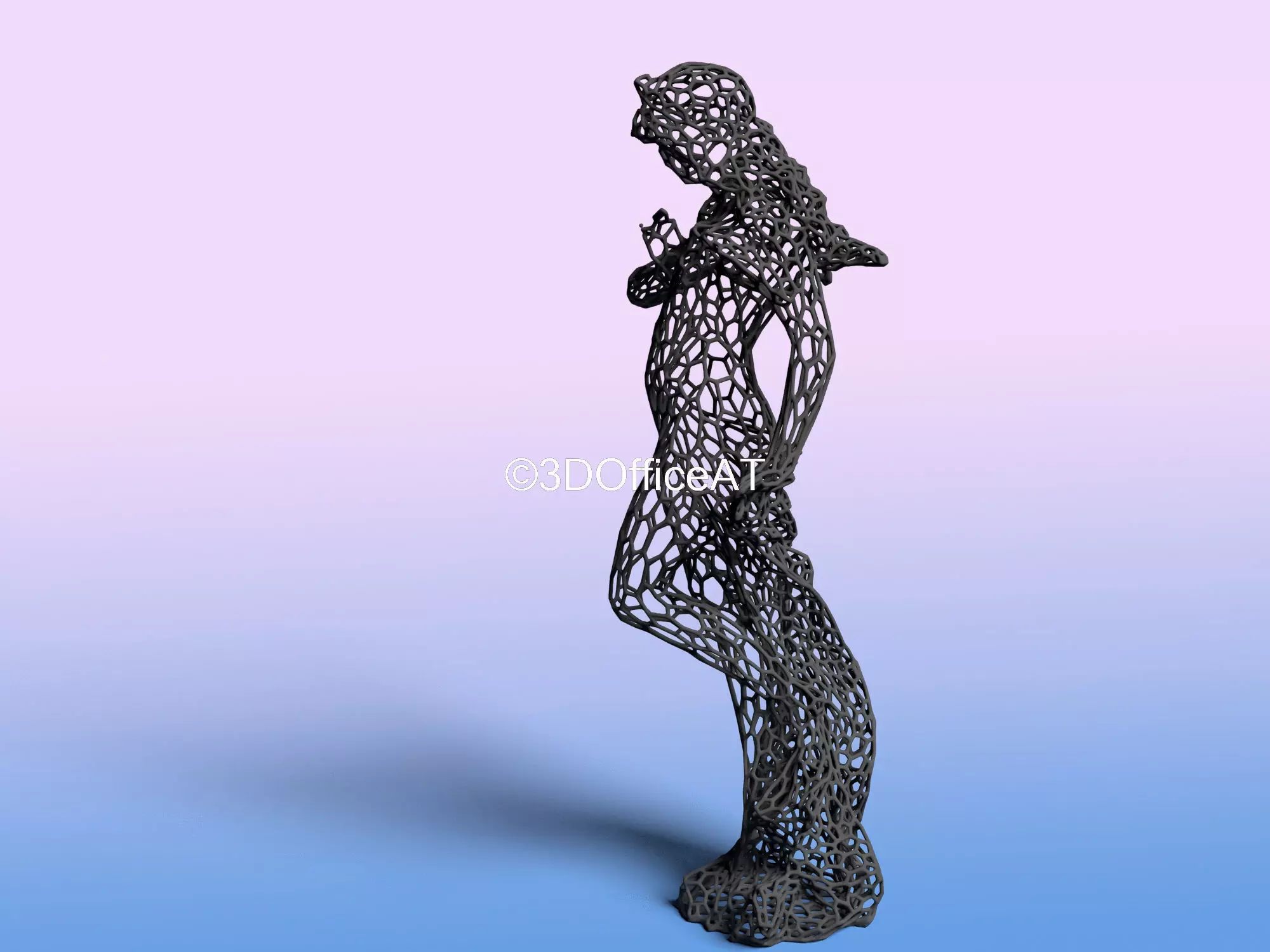 Virgo - zodiac sign - wire style  3D print model_0