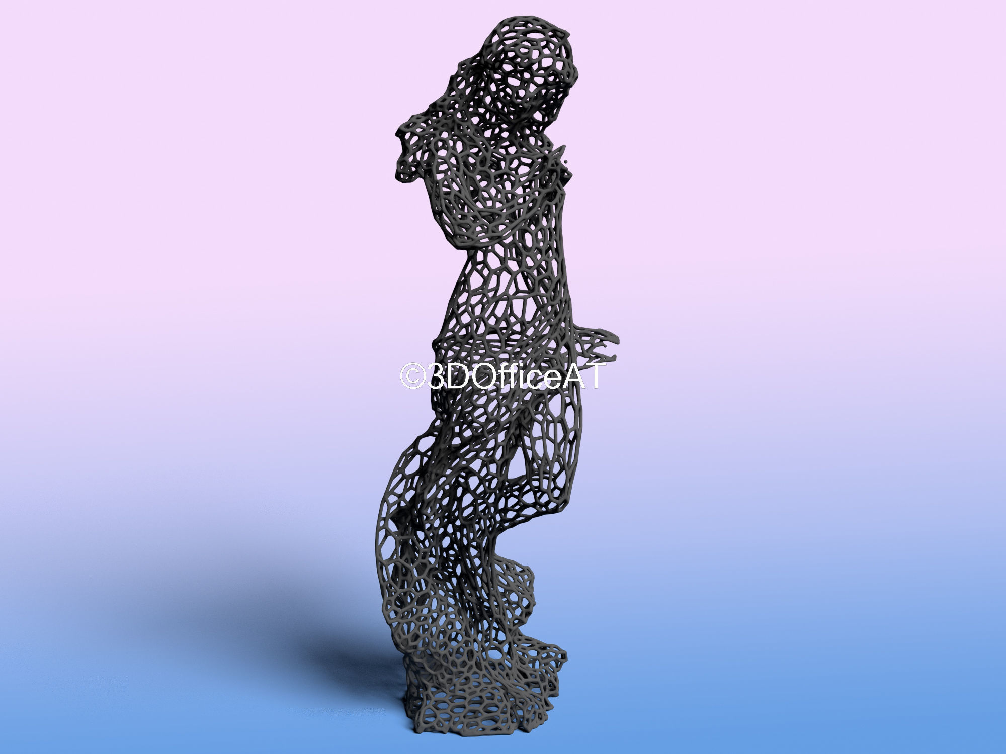 Virgo - zodiac sign - wire style  3D print model_9